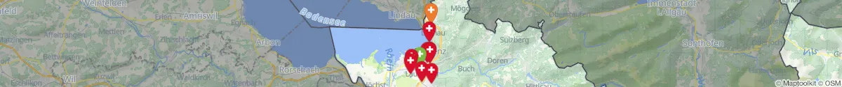 Map view for Pharmacies emergency services nearby Eichenberg (Bregenz, Vorarlberg)